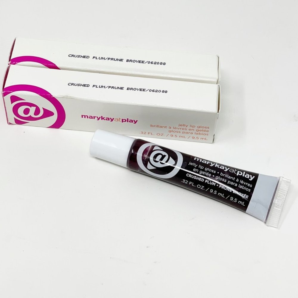 Lot of 2 Mary Kay at play Crushed Plum Jelly Lip Gloss  NEW in box